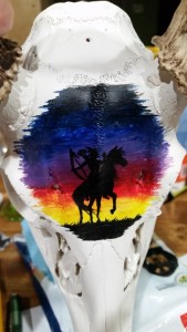 Native American Skull Closeup